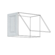 გადაფარვა ზედა ჰორიზონტალური კარადისთვის მაღალი FO-170N NICE (მუხის ტექსტურირებული კრემი) 315 მმ