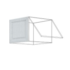 გადაფარვა ზედა ღრმა ჰორიზონტალური კარადისთვის მაღალი FO-171N NICE (მუხის ტექსტურირებული კრემი) 573 მმ