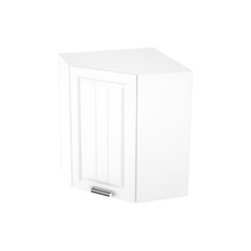 Шкаф верхний угловой ШВУ 590 ПРАГА (Белое дерево) 590 мм