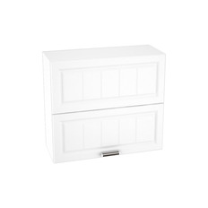 Шкаф верхний горизонтальный ШВГ 801 ПРАГА (Белое дерево) 800 мм