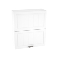 Шкаф верхний горизонтальный высокий ШВГ 802 ПРАГА (Белое дерево) 800 мм