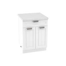 Шкаф нижний с 1 ящиком ШН1Я 600 ПРАГА (Белое дерево) 600 мм