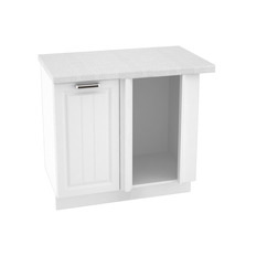 Шкаф нижний угловой ШНУ 990М ПРАГА (Белое дерево) 990 мм