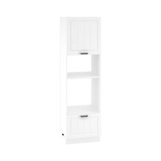 Шкаф пенал ШП 606М ПРАГА (Белое дерево) 600 мм