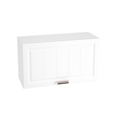 Шкаф верхний горизонтальный высокий ШВГ 809 ПРАГА (Белое дерево) 800 мм