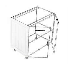 Накладка  нижняя Ф-94 ПРАГА (Белое дерево) 573 мм