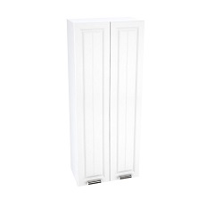 Шкаф верхний пенал высокий ШВП 609 ПРАГА (Белое дерево) 600 мм