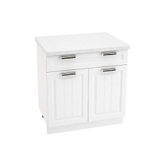 Шкаф нижний с 1 ящиком ШН1Я 800М ПРАГА (Белое дерево) 800 мм