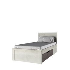 Кровать 90 BJORK (Ольха полярная/Оникс)