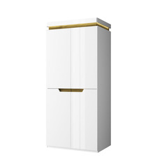 გარდერობი 2DG TORINO (თეთრი/მუხის ნავარა)