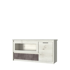 კაბინეტი RTV 1V1D1S BJORK (მურყანი პოლარული/ონიქსი)