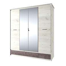 გარდერობი 4DG3S Z, BJORK (პოლარული მურყანი/ონიქსი)