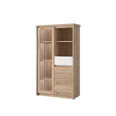 კარადა ვიტრინით 1V1D1S2N SOMMA (Sonoma Oak/Canyon Pine)