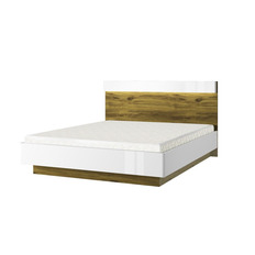 საწოლი 1600 ლიფტით TORINO (თეთრი/მუხის ნავარა)