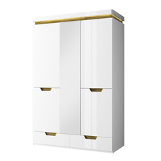 გარდერობი 3DG2S Z TORINO (თეთრი/მუხის ნავარა)