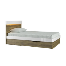 საწოლი 1200 120S TORINO (თეთრი/მუხის ნავარა)