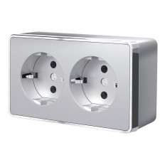 W5072106 Werkel Socket ორმაგი დამიწებული გალანტი (ვერცხლი)