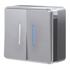 W5020106 Werkel განათებული ორმხრივი გადამრთველი გალანტი (ვერცხლი)