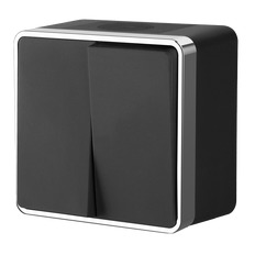 გადართვა ორმხრივი წყალგაუმტარი Gallant (შავი/ქრომი) WL15-03-02