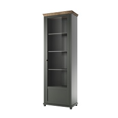 ვიტრინა 1d typ 06 მარჯვნივ EVORA (მწვანე/მუხის ლეფკადა)