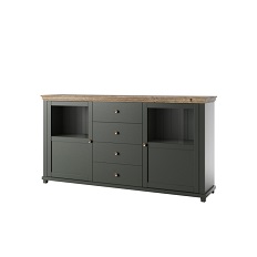 კომოდი 2d 4s typ 25 EVORA (მწვანე/მუხის ლეფკადა)