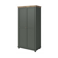 გარდერობი 2-კარიანი EVORA (მწვანე/მუქი ლეფკადა მუხა) 24ZRJU18