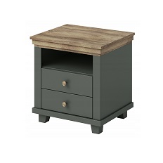 საწოლის ტუმბა EVORA (მწვანე/მუქი ლეფკადის მუხა) 24ZRJU22