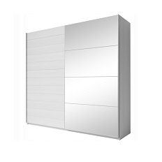 Шкаф-купе 2-дверный с зеркалом GALAXY (Ясень Абиско) 24AAEA67