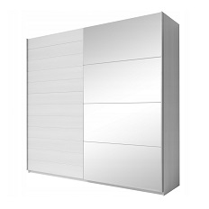 Шкаф-купе 2-дверный с зеркалом GALAXY (Ясень Абиско) 24AAEA68