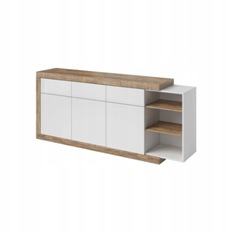 Комод SINTRA (Дуб Самдал/Белый глянец) 24BSKS25