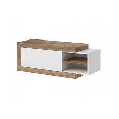 Стол журнальный раздвижной SINTRA (Дуб Самдал/Белый глянец) 24BSKS99