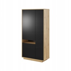 ვიტრინა ASTON (მუხის კურო/შავი მქრქალი) 24TWLH13