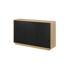 კომოდი ASTON (მუხის კურო/შავი მქრქალი) 24TWLH43