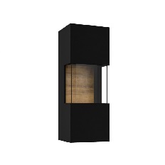 მარცხენა ვიტრინა AVA (შავი ონიქსი/მუხის ვოტანი) 24WNLM07