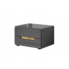 საწოლის ტუმბა HEKTOR (ნაცრისფერი/ნაცრისფერი პრიალა) 24Z2AJ22