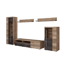 Комплект для гостиной ROGER (Сатин Нуссбаум/Тачвуд) 226ZZH11