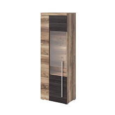 Витрина левая ROGER (Сатин Нуссбаум/Тачвуд) 226ZZH05