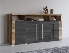 Комод с 4 дверцами ROGER (Сатин Нуссбаум/Тачвуд) 226ZZH28