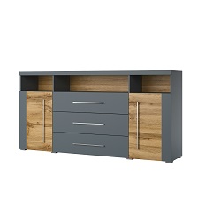 კომოდი ROGER (ნაცრისფერი/მუხის ვოტანი) 22ZNZH25