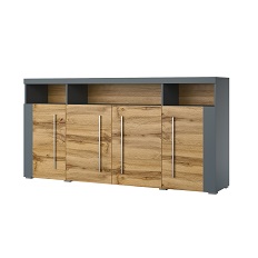 კომოდი ROGER (ნაცრისფერი/მუხის ვოტანი) 22ZNZH28