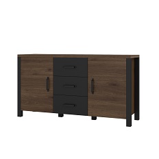 კომოდი OLIN (Okapi Walnut/Black Matt) 24OKJC26