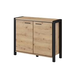 კომოდი AKTIV (მუხის კურო/შავი) 24TWLK45