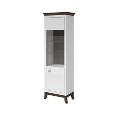 Витрина TISARO (Белый/Дуб шоколадный) 2473LJ05
