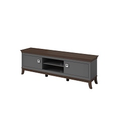 ტელევიზორის სადგამი TISARO (ანტრაციტი/შოკოლადის მუხა) 24Z3LJ40