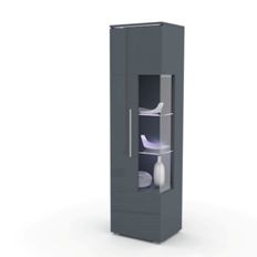 Витрина левая INDIA (Серый/Серый глянец) 24G0DE05