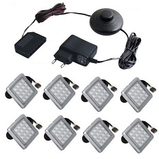 Подсветка 8xLED, RGB 23KK0008 к стенке 24G0DE10 INDIA (Серый/Серый глянец)