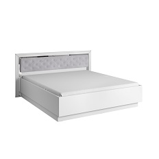 საწოლი 1800 ARNO (თეთრი/თეთრი პრიალა ვერცხლით) 2497LF32