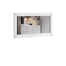 ჩარჩოს სარკე (თეთრი/თეთრი პრიალა ვერცხლით) 2497LF04