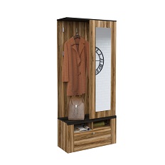 საგარდერობო LARONA (Satin Nussbaum/Touchwood) 24Z6DZ14