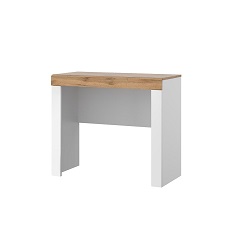 Стол 1S TAURUS (Дуб Вотан/Белый глянец) 